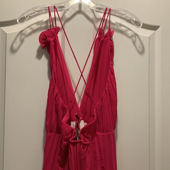 Zara pink pleated midi dress - Picture 7 of 10